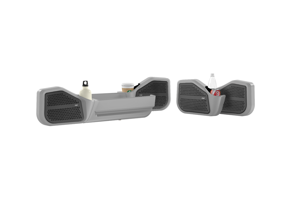 Front + Rear Speaker Door Pods with Pocket to suit Toyota LandCruiser 80 Series