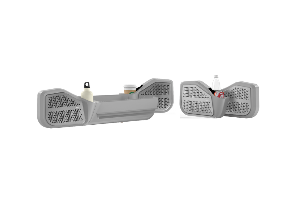Front + Rear Speaker Door Pods with Pocket to suit Toyota LandCruiser 80 Series