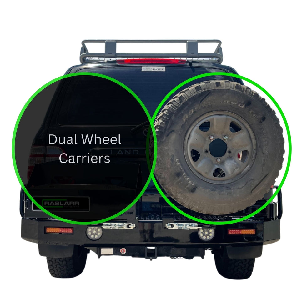 105 Series Toyota Landcruiser Dual Wheel Rear Carriers