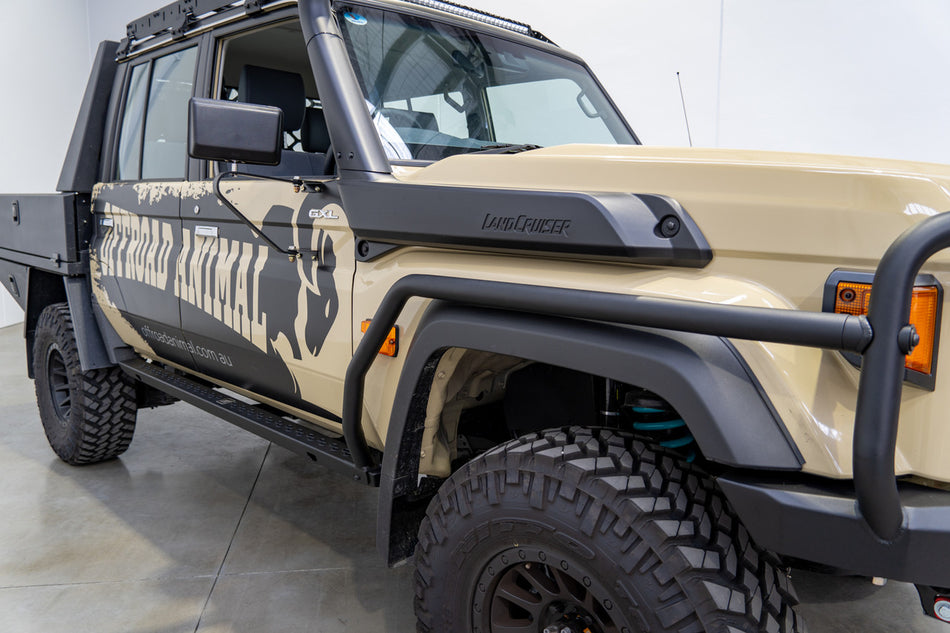 Brush Rails, suitable for Facelift Toyota Land Cruiser 79 Dual Cab, 2024 to current (DOES NOT INLCLUDE ROCK SLIDERS)