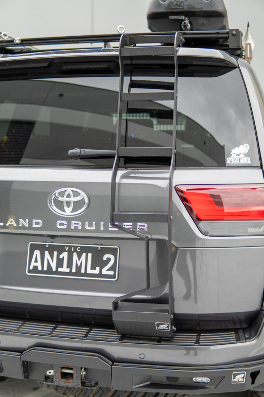 Rear door ladder to suit LC300 Toyota Landcruiser 2021 on