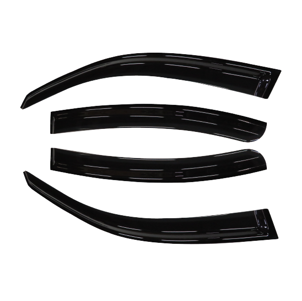 Mercedes-Benz E-Class (W211) Sedan 2002-2008 Slimline Weathershields / Window Visors (4-Piece Set)