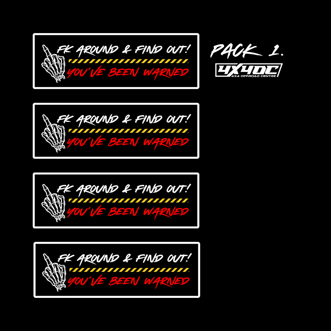 Fk Flock Sticker FK AROUND & FIND OUT! Sticker Packs - 4x4 Offroad Centre