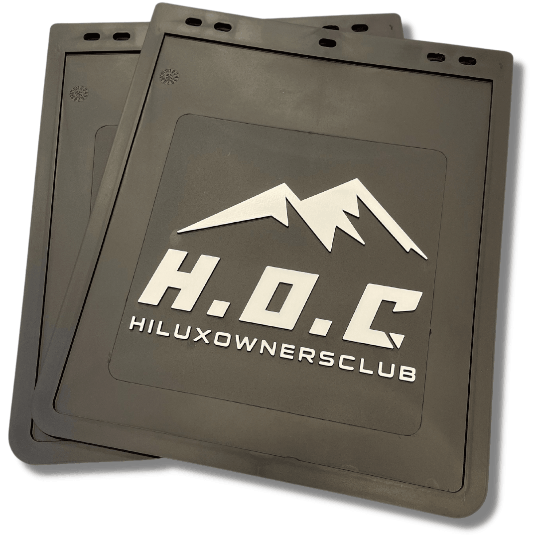 4X4OC™ - HOC Mud Flaps V2 (pair) | Hilux Owners Club - 4X4OC™ | 4x4 Offroad Centre