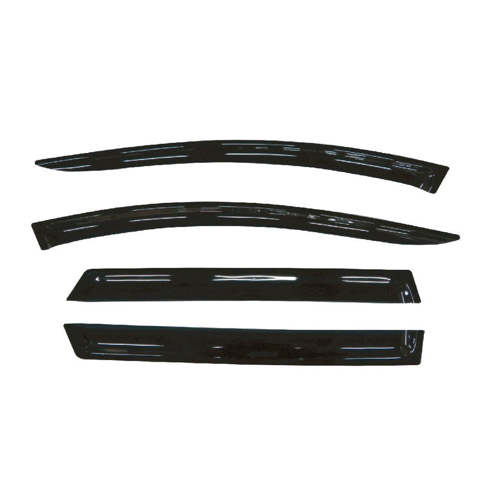Peugeot 407 (D23) Sedan 2005-2010 Slimline Weathershields / Window Visors (4-Piece Set)