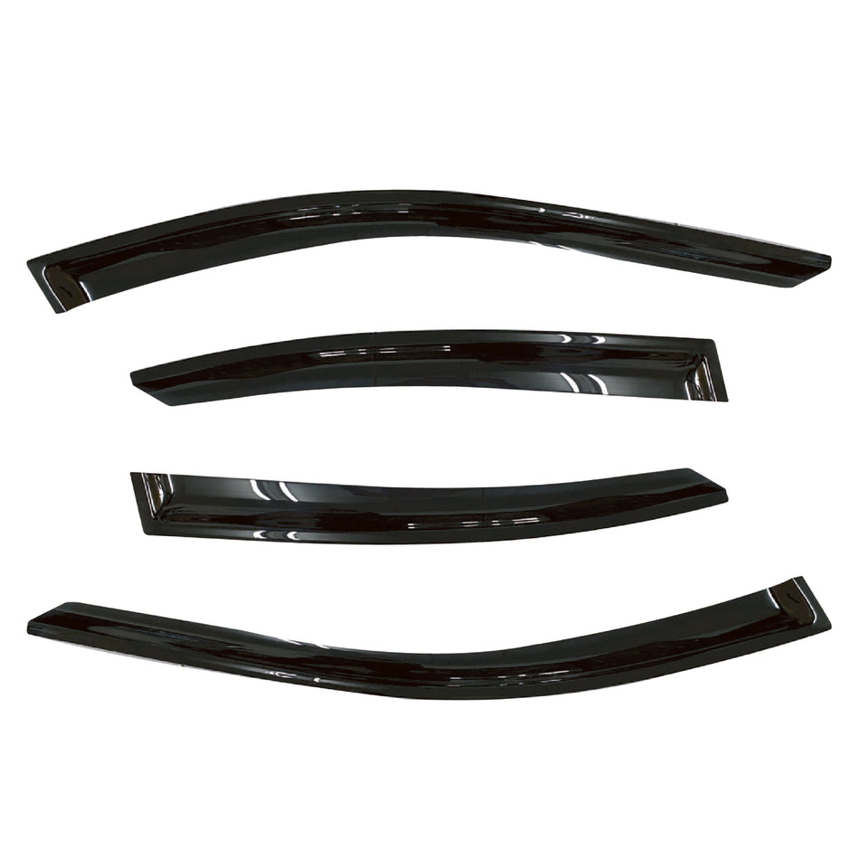BMW 5 Series (F10) (F10 LCI) / M5 (F10) (F10 LCI) Sedan 2010-2016 Slimline Weathershields / Window Visors (4-Piece Set)