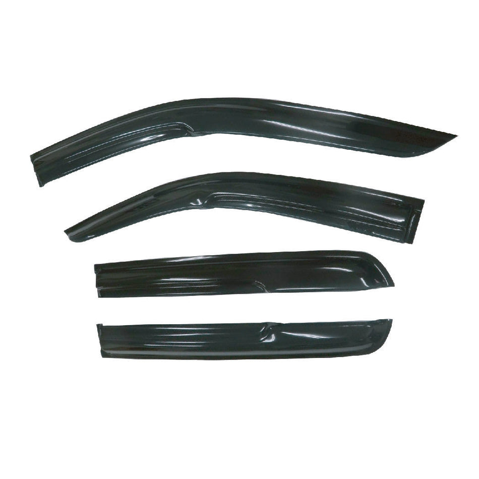 Mercedes-Benz X-Class (470) Ute 2017-2020 (Injection) Slimline Weathershields / Window Visors (4-Piece Set)