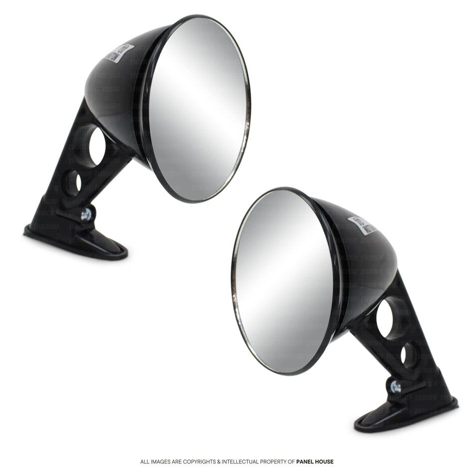 NEW Fender Mount JDM Style Mirrors PAIR LHS RHS Datsun Pick Up Ute 620 720 1200