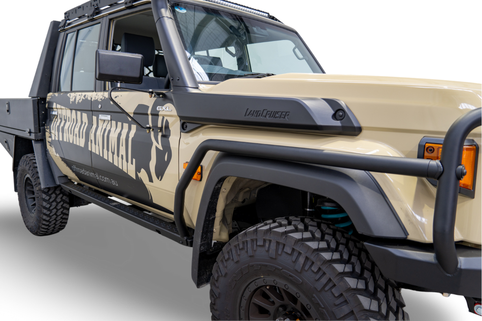 Brush Rails, suitable for Facelift Toyota Land Cruiser 79 Dual Cab, 2024 to current (DOES NOT INLCLUDE ROCK SLIDERS)