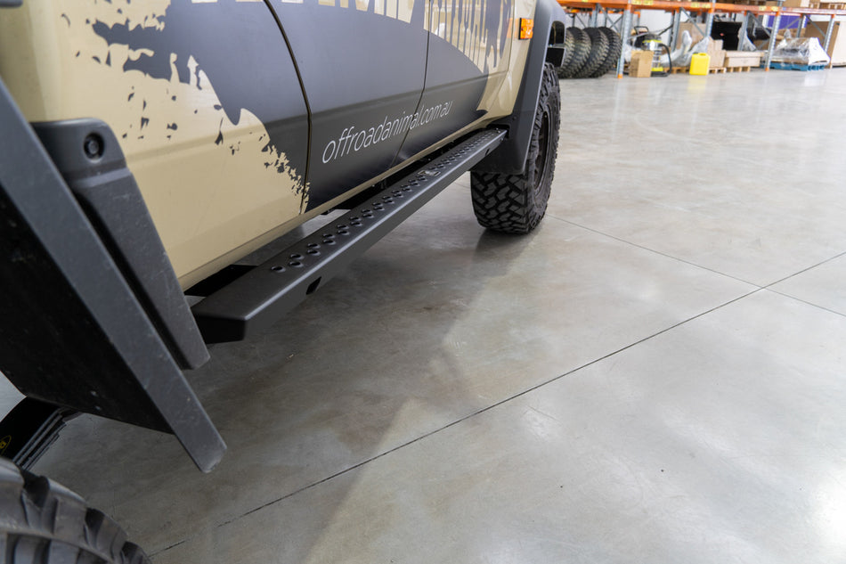 Rock Sliders Welded Assembly, suitable for Toyota Land Cruiser 78 and 79 Series, 2007 To current