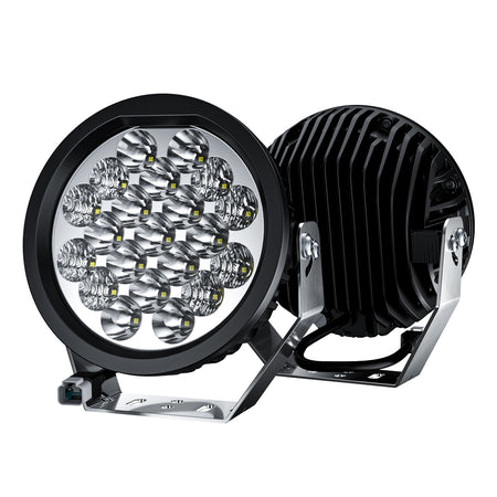 Offroad Animal Butt Kicker 7" Round LED Driving Light/Spotlight (pair)