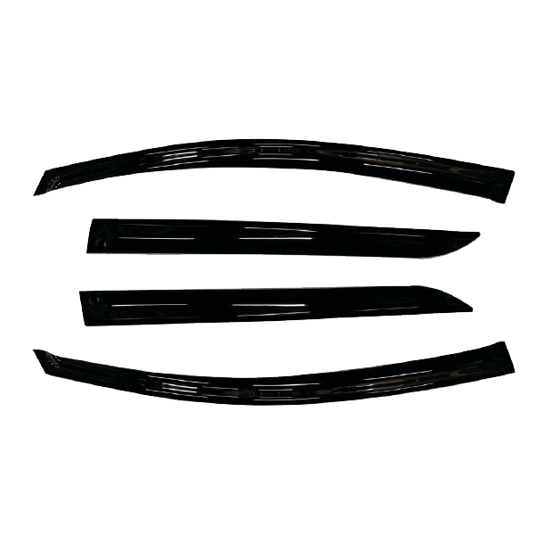 Nissan LEAF (ZE1) Hatch 2017-2024 Slimline Weathershields / Window Visors (4-Piece Set)