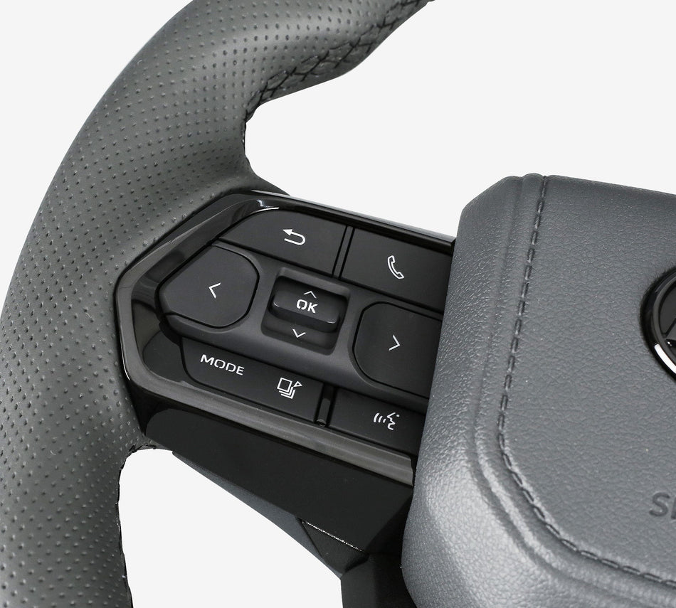 Sports Grey Leather Steering Wheel Upgrade Kit for Toyota