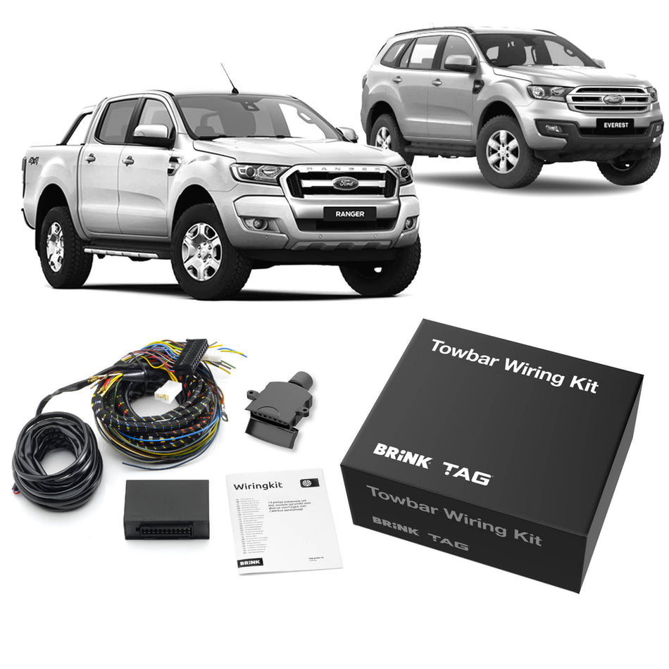 TAG Heavy Duty Towbar & Direct Fit Wiring Kit for Ford Ranger PX2 PX3 Styleside Tub Models (06/2016 - 06/2022)