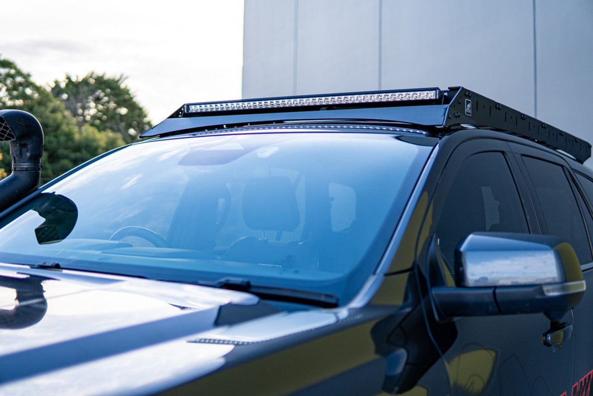 toyota hilux scout roof rack wind deflector to suit up to 42in light bar