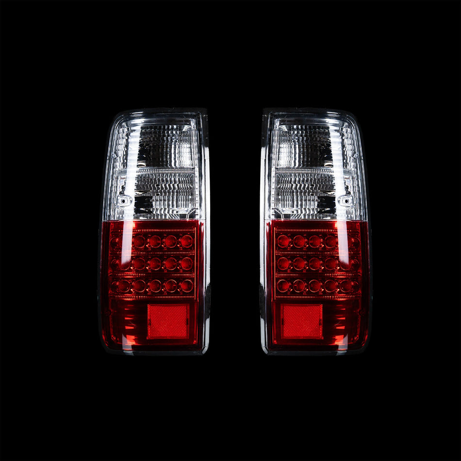 Red/Clear LED Tail Lights for 80 Series LandCruiser