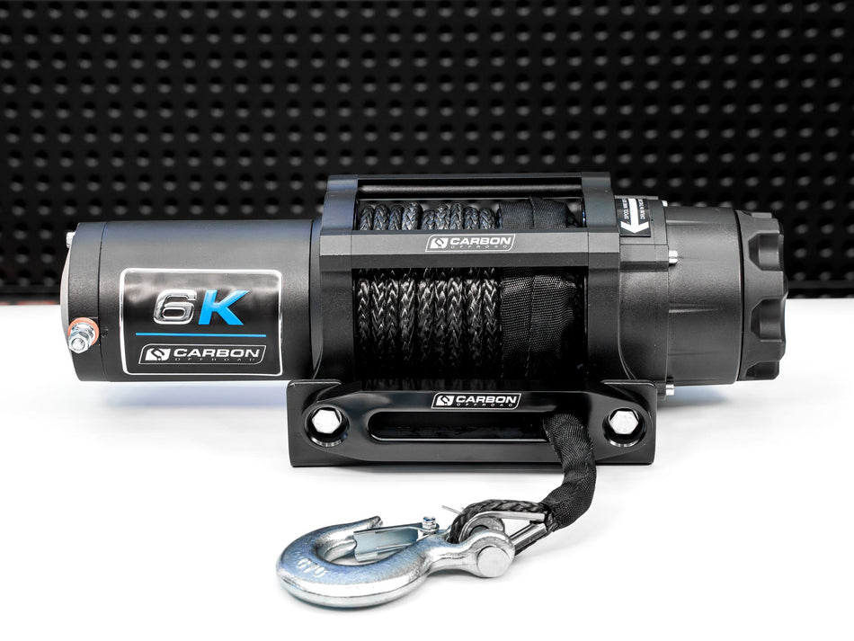Carbon Offroad 6000lb ATV/Small 4X4 Winch 24V