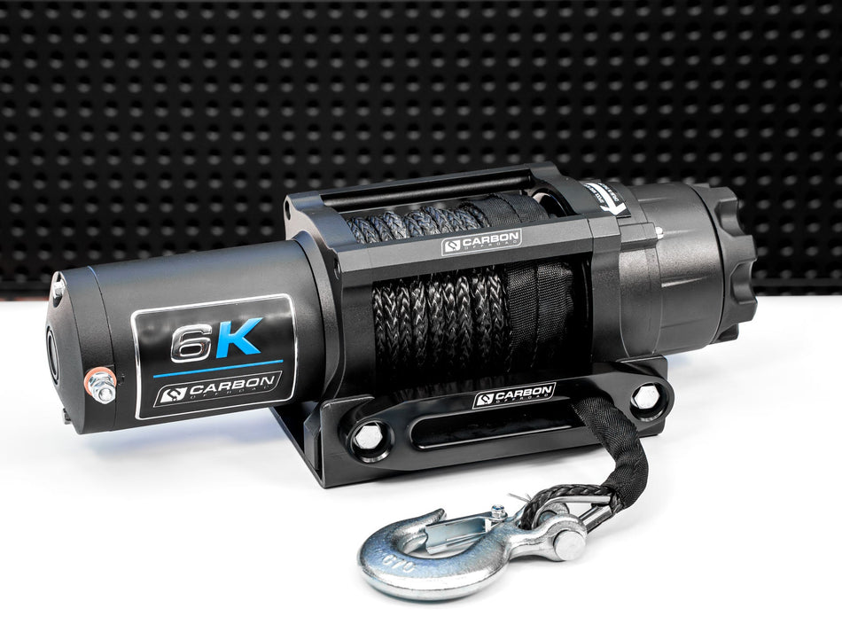 Carbon Offroad 6000lb ATV/Small 4X4 Winch 24V