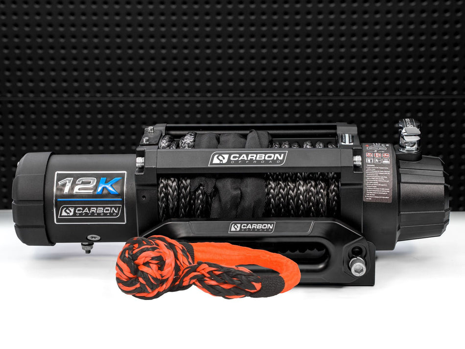 Carbon 12K - 12000lb Winch V3 with Soft Shackle