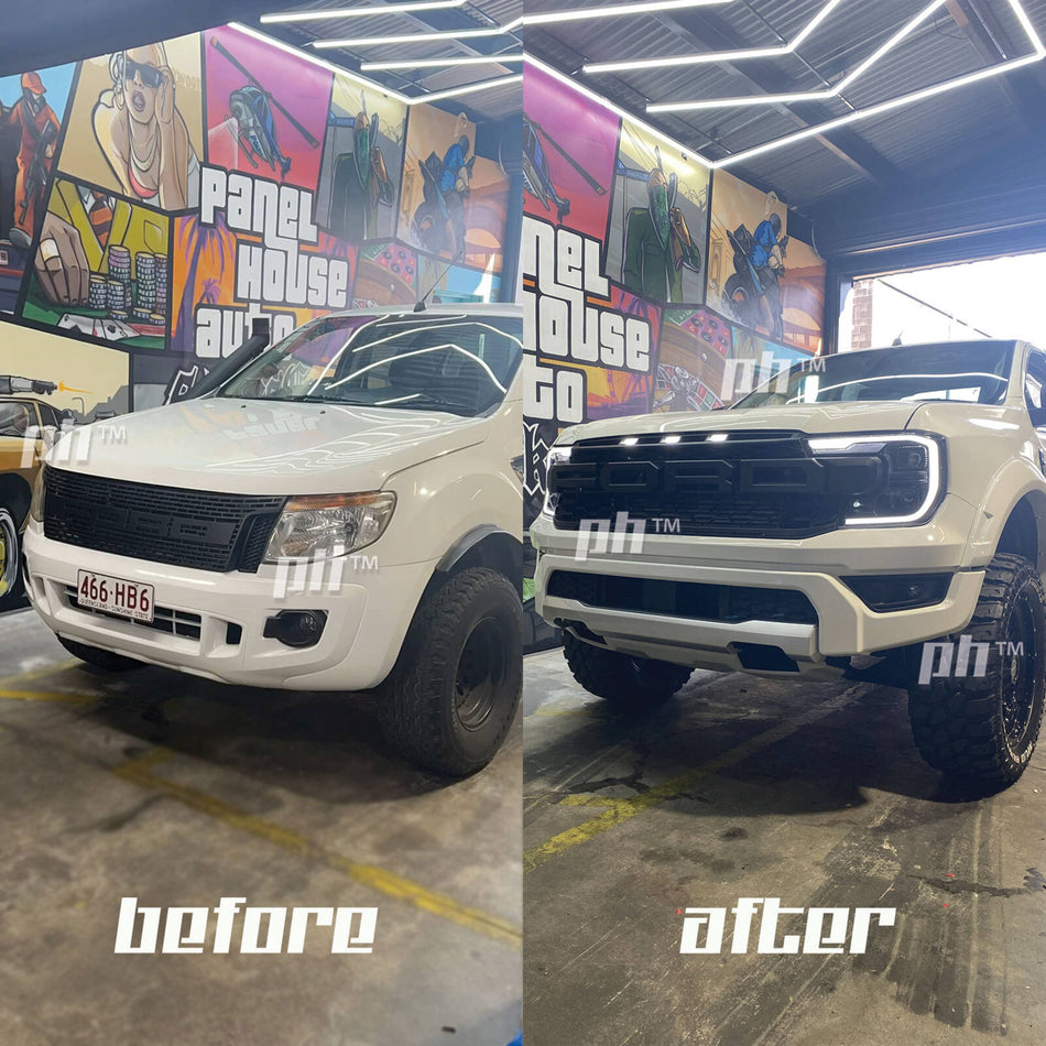 Next Gen Raptor Inspired FACELIFT Conversion Kit fits Ford Ranger PX Models 2012 - 2022