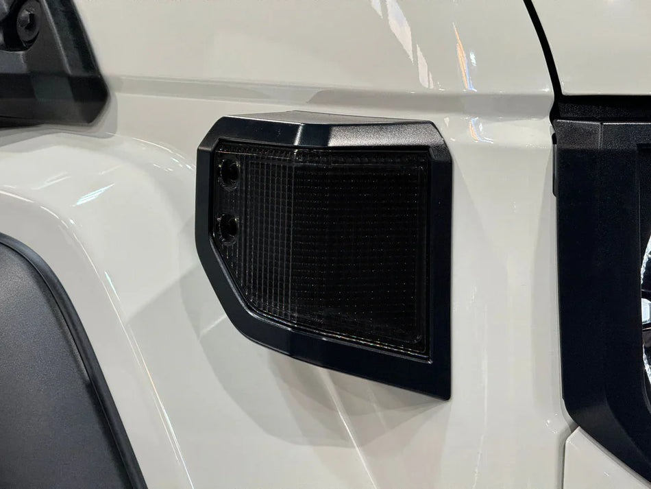 Smoked Turn Signal Side Marker + Front Corner Indicator Combo to suit Toyota LandCruiser 70 Series (09/2022+)