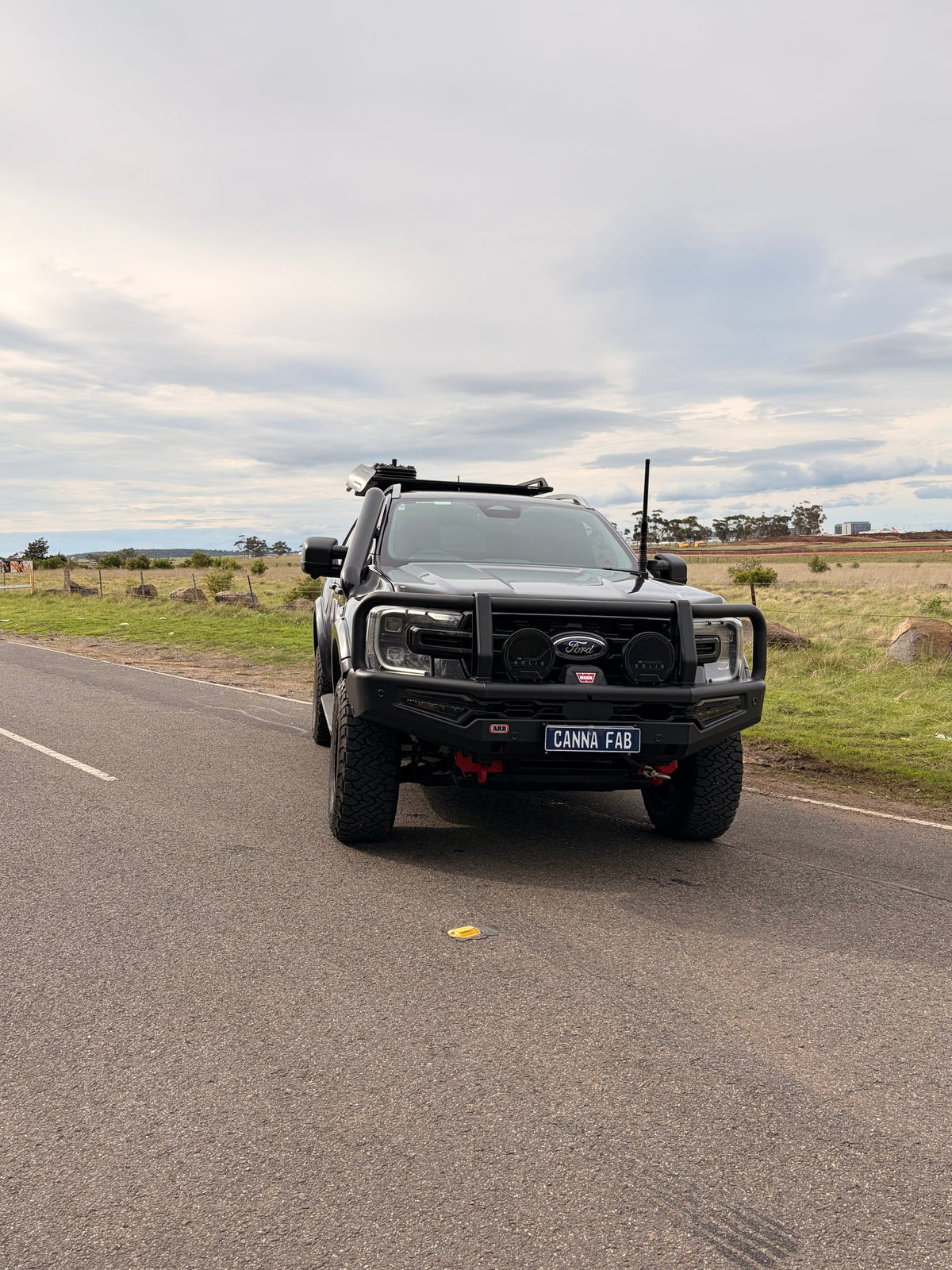 Ford Ranger PY Next-Gen stainless snorkel - Canna Fabrication