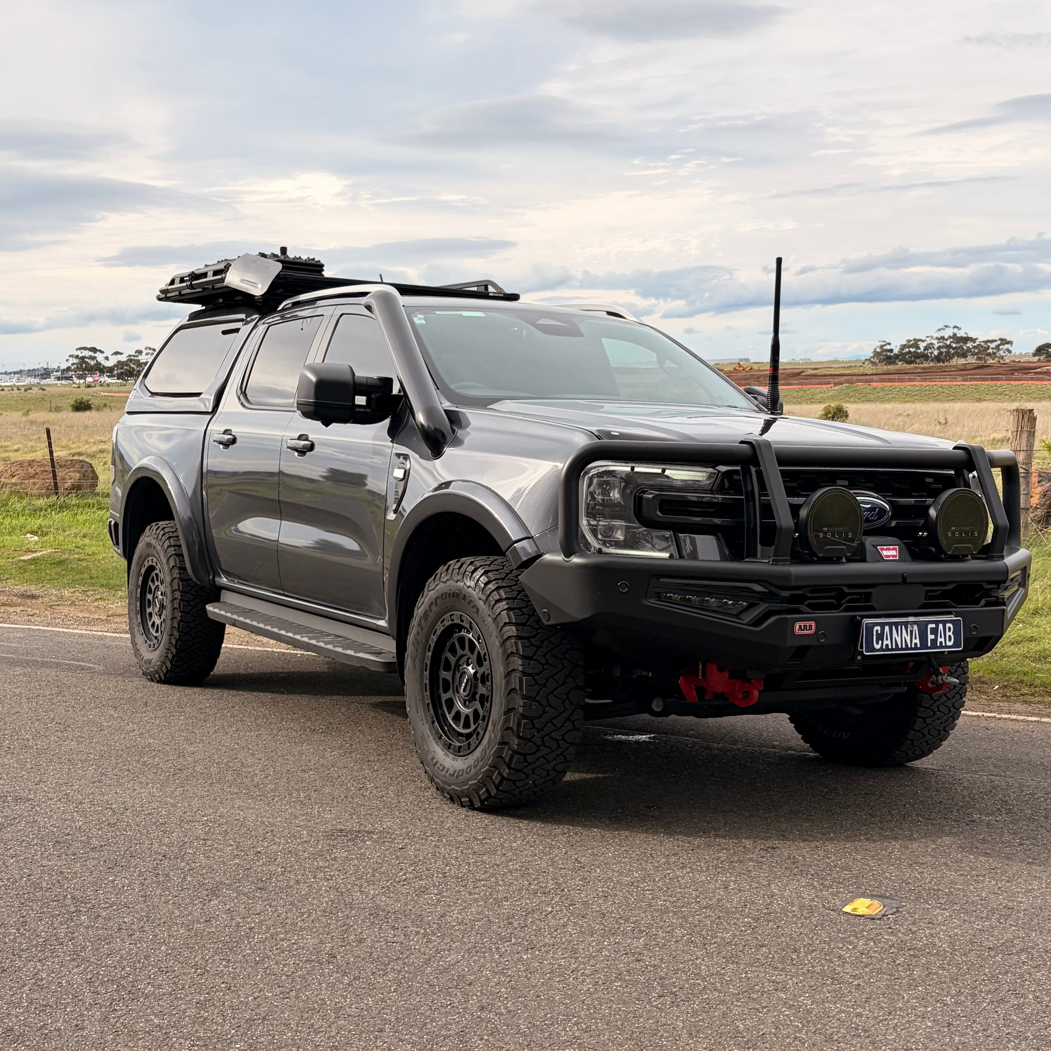 Ford Ranger PY Next-Gen stainless snorkel by Canna Fabrication