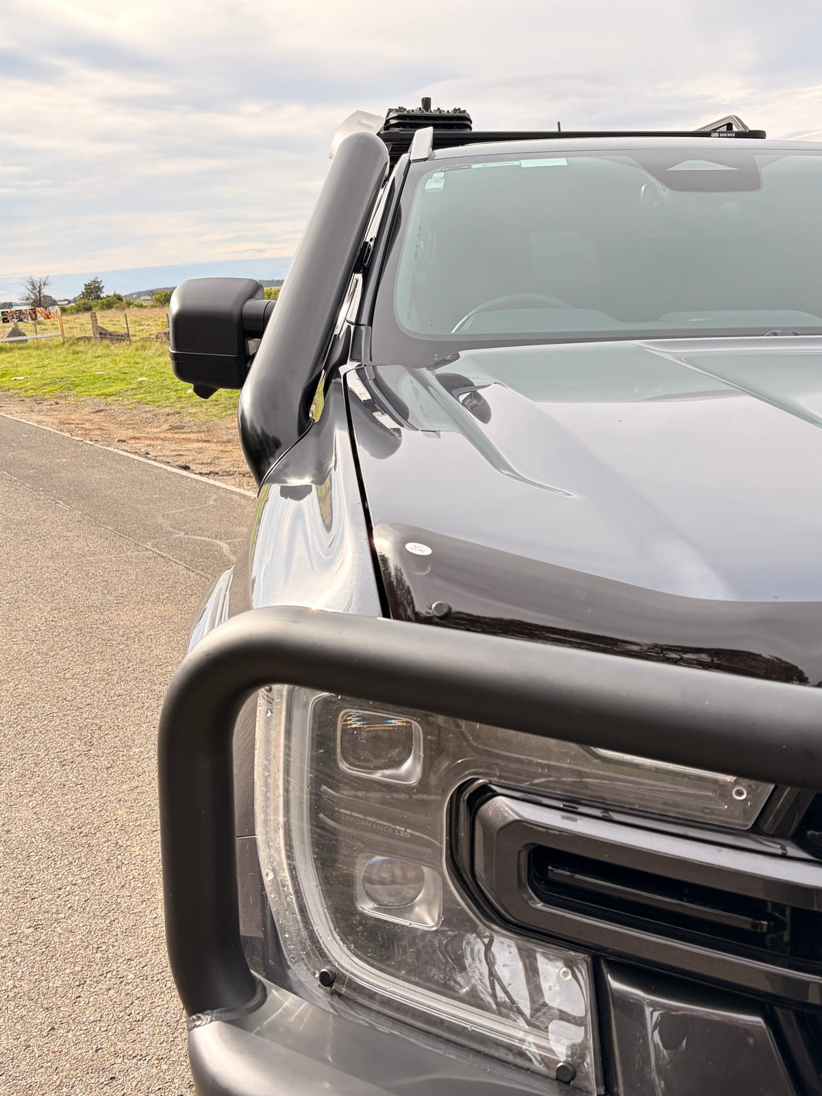 Ford Ranger PY Next-Gen stainless snorkel - Canna Fabrication