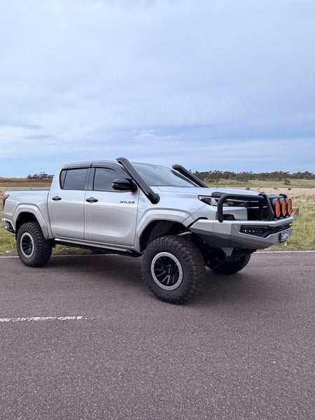Toyota Hilux N90 4.5 inch twin snorkels - Canna Fabrication