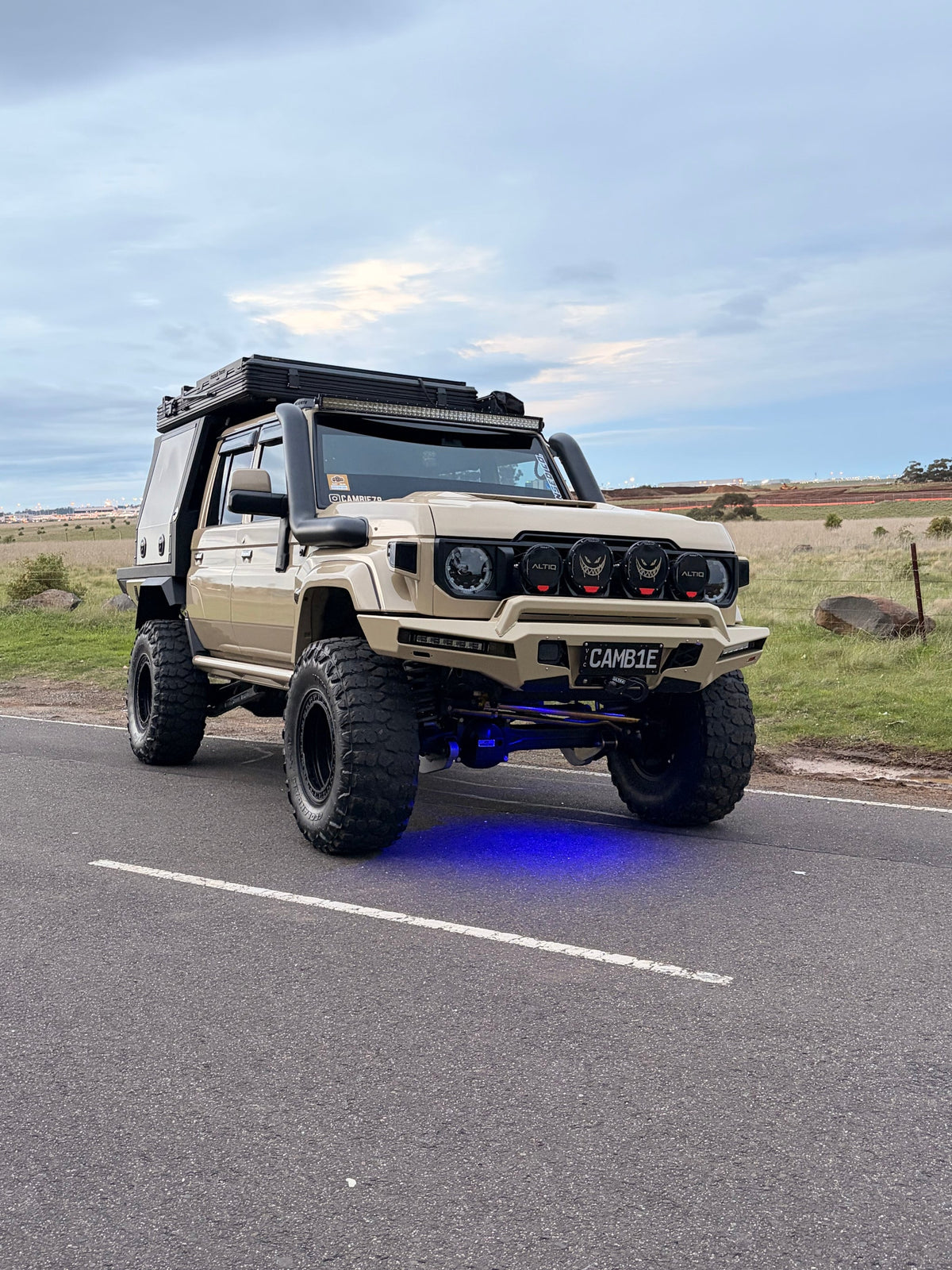 Toyota LandCruiser 76/78/79 Series 5 inch twin snorkels by Canna Fabrication