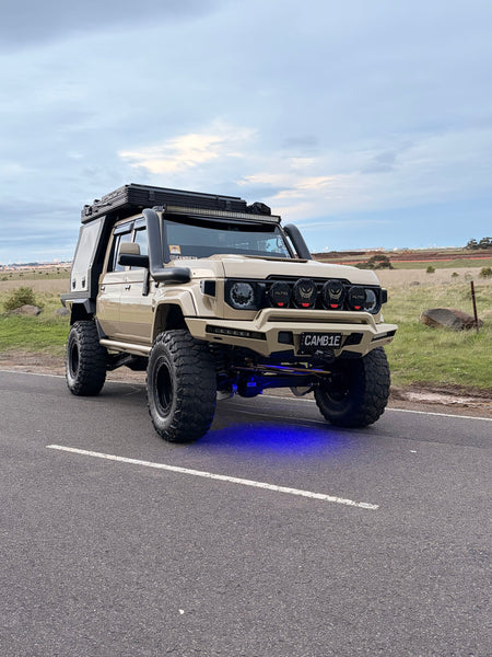 Toyota LandCruiser 76/78/79 Series 5 inch twin snorkels by Canna Fabrication