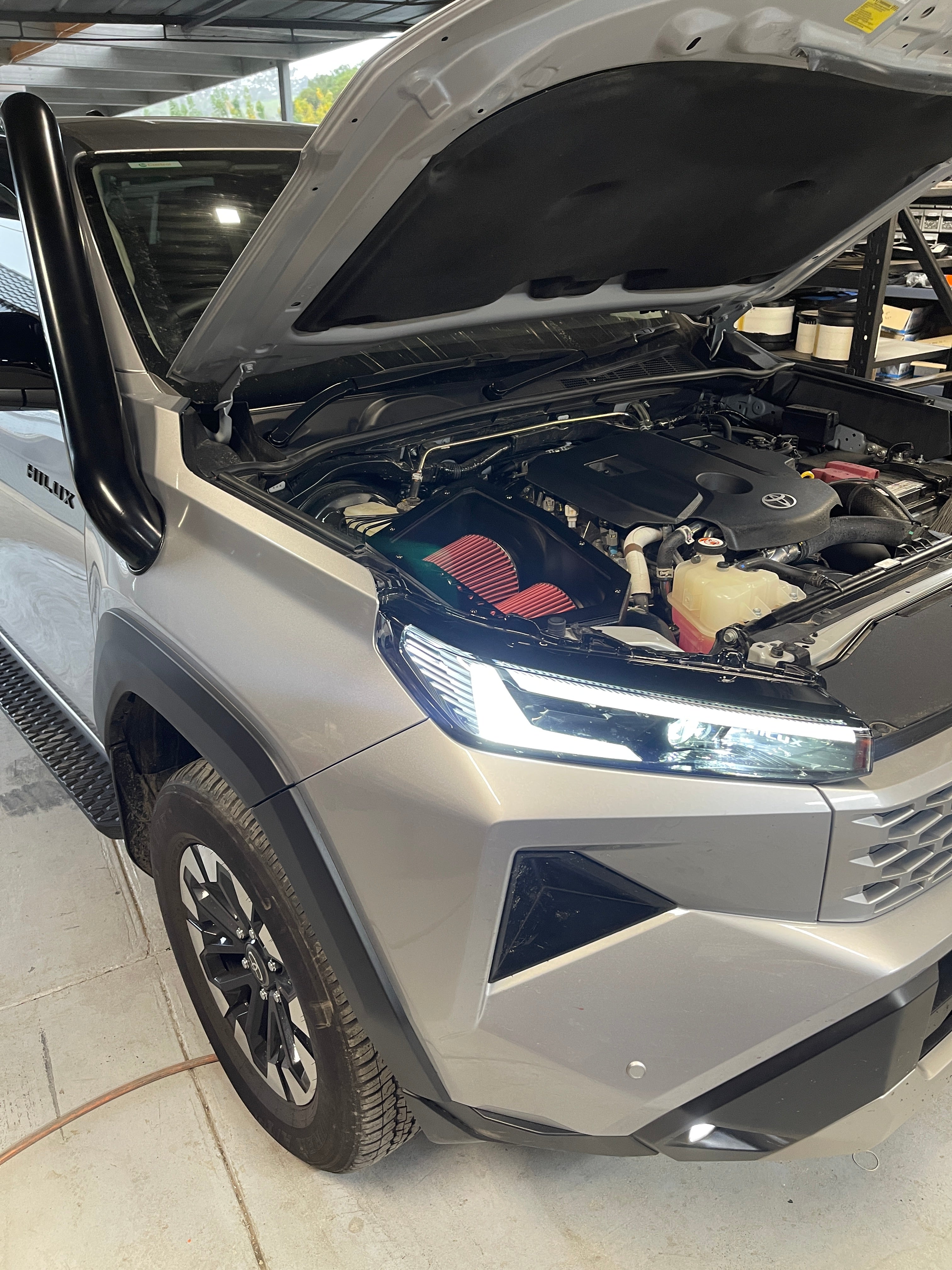 Toyota Hilux N90 twin pod filter airbox by Canna Fabrication