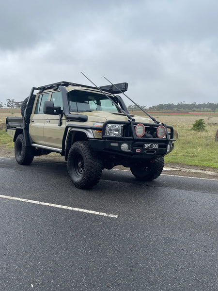 Toyota LandCruiser 76/78/79 Series 5 inch twin snorkels (pre-facelift) by Canna Fabrication