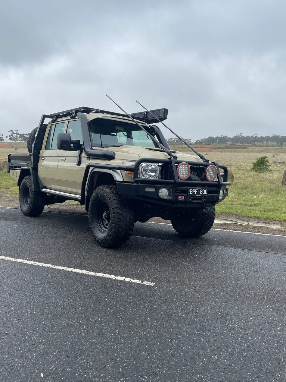 Toyota LandCruiser 76/78/79 Series 5 inch twin snorkels (pre-facelift) by Canna Fabrication