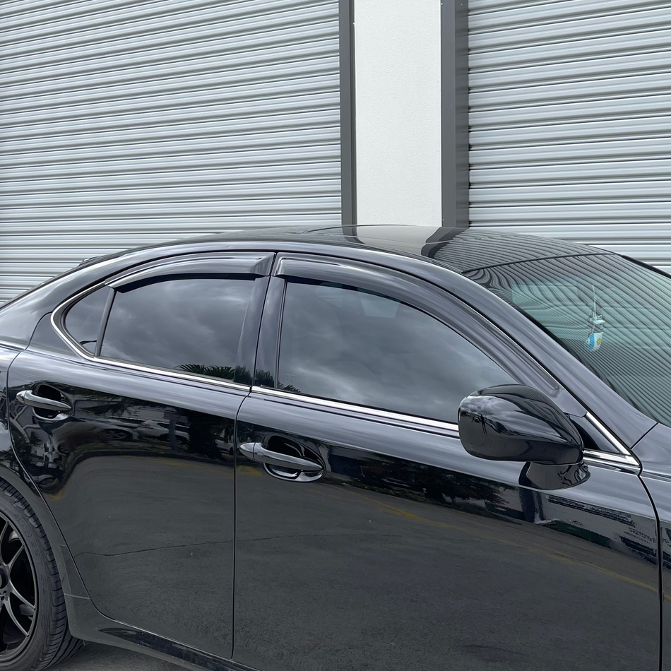 Lexus IS (XE20) Sedan 2006-2013 Slimline Weathershields / Window Visors (4-Piece Set)
