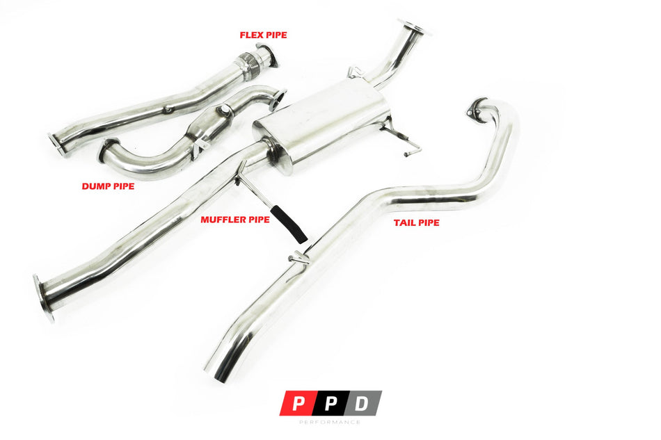 Nissan Patrol (1997-2016) GU 3L TD 3' Stainless - PPD EXHAUST PARTS