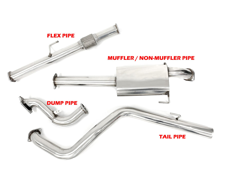 Toyota Hilux (1995-2000) Surf KZN185 1KZ 3.0LT TD 3' PPD EXHAUST PARTS ONLY