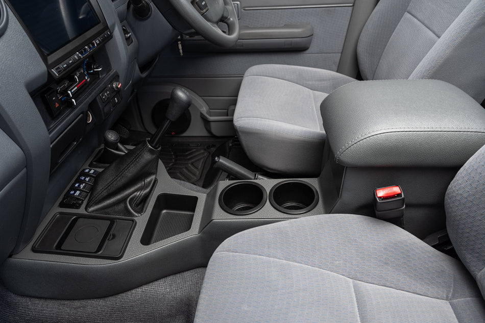 Full Length Centre Console – with Universal Wireless Phone Charger