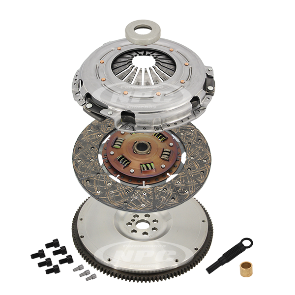 Super Heavy Duty 1300nm Organic Clutch & Flywheel Package (Standard Weight 15kg Flywheel)