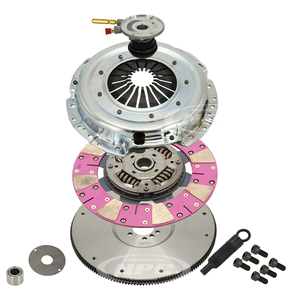 Super Heavy Duty Cushion Button Clutch & Flywheel Package (Firm Pedal Feel)