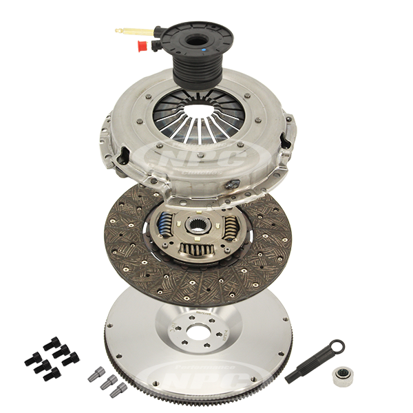 Super Heavy Duty Organic Clutch & Flywheel Package (Light Pedal Feel)