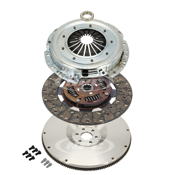 Super Heavy Duty Organic Clutch & Flywheel Package (10 Spline)