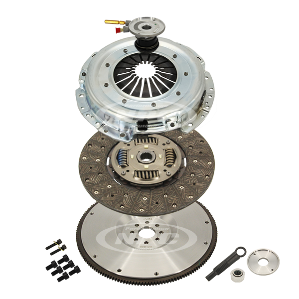 Super Heavy Duty Organic Clutch & Flywheel Package (Firm Pedal Feel)