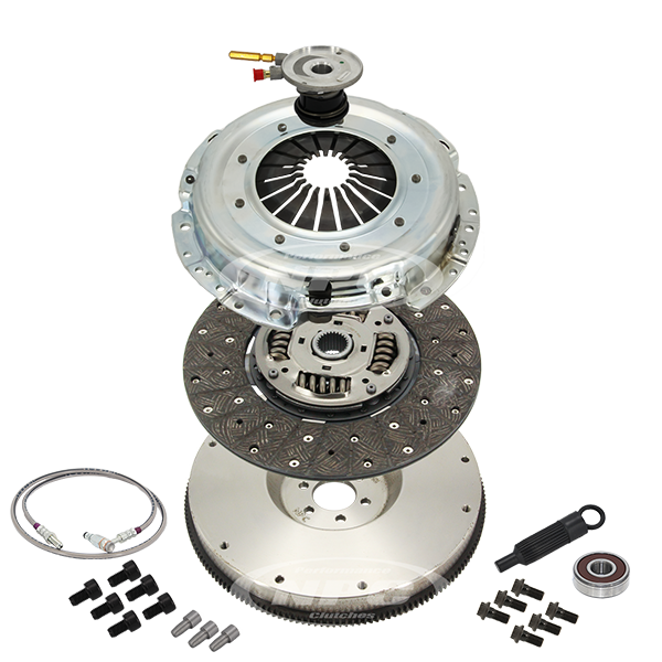 Super Heavy Duty Organic Clutch & Flywheel Package (Light Pedal Feel)