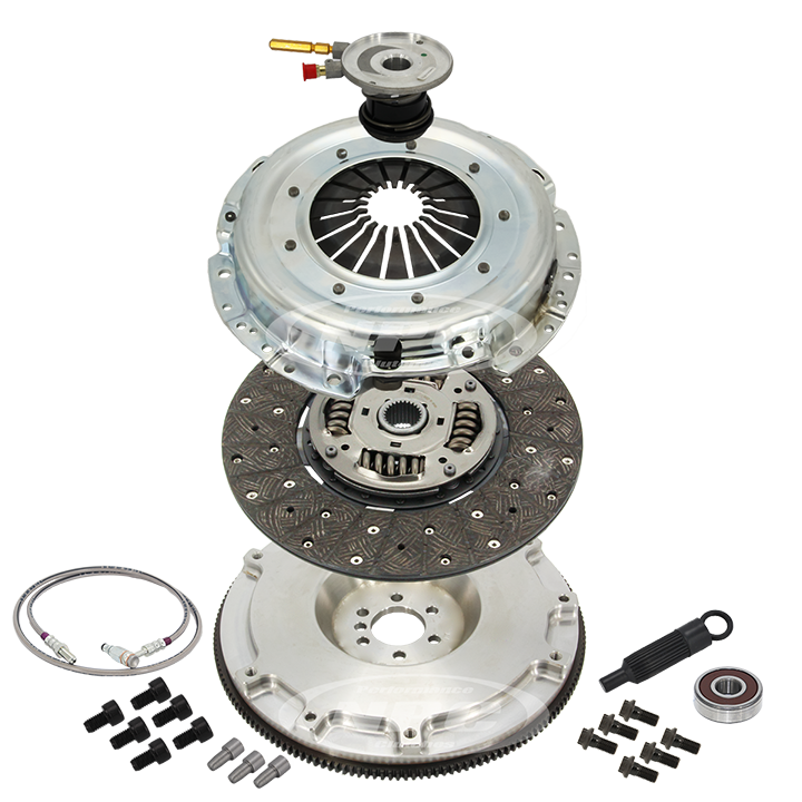 Super Heavy Duty Organic Clutch & Lightweight Flywheel Package (Light Pedal Feel)