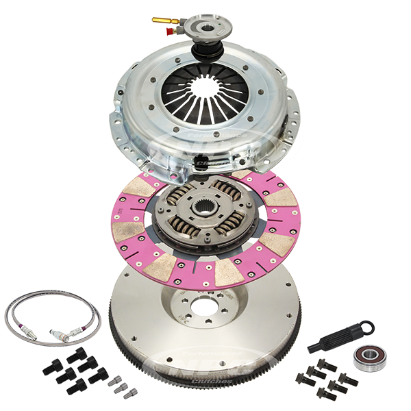Super Heavy Duty Cushion Button Clutch & Flywheel Package (Firm Pedal Feel)