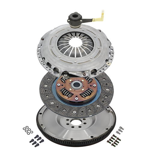 Super Heavy Duty Organic Clutch And Flywheel Package (Light Pedal)