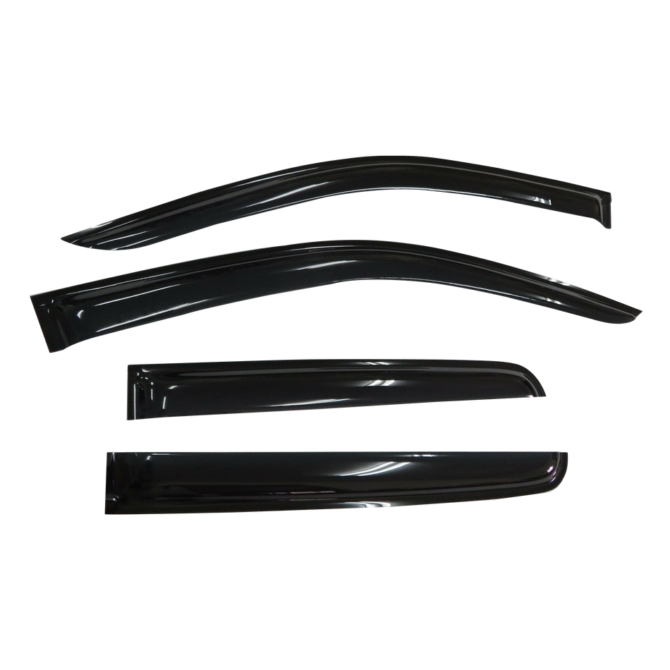 Nissan Navara (D23) Ute 2015-2025 Slimline Weathershields / Window Visors (4-Piece Set)