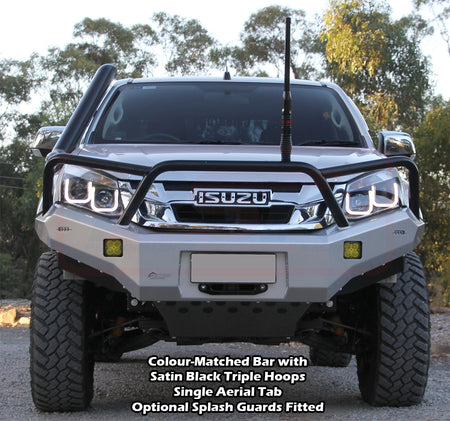 Isuzu D-MAX 1 (Strut Front) 2012-2017 PSR Ambush Triple Hoop Bullbar