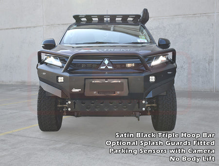 Mitsubishi MR Triton PSR Ambush Triple Hoop Bullbar